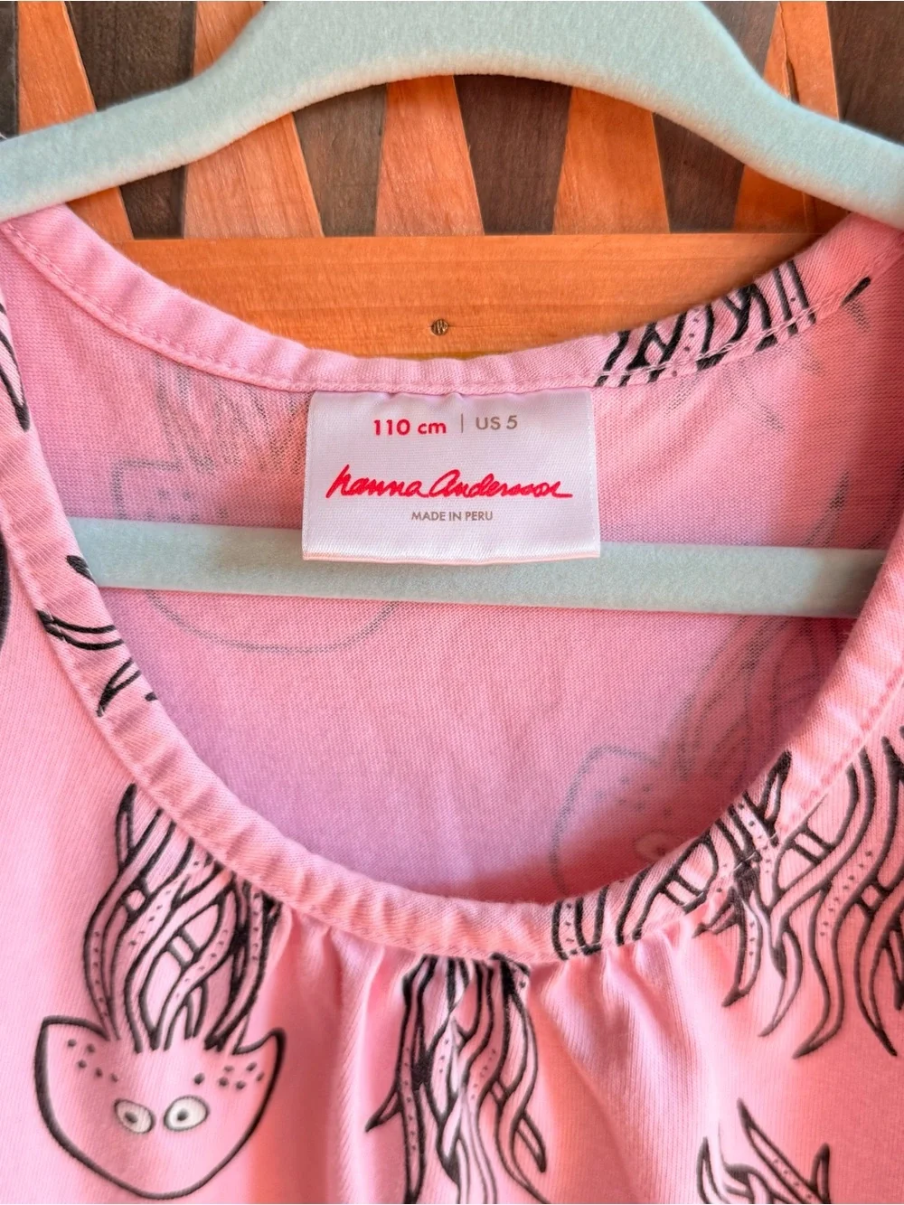 Pink Jellyfish Print Kids Dress - Hanna Anderson
